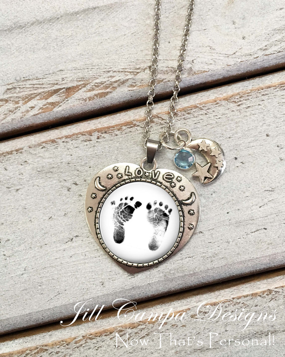 Actual footprint clearance necklace