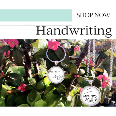 handwriting collection of jewelry and gifts using your actual handwriting 