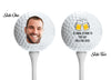 Double-Sided Golf Balls - If Found, Return for a Free Beer & Custom Photo