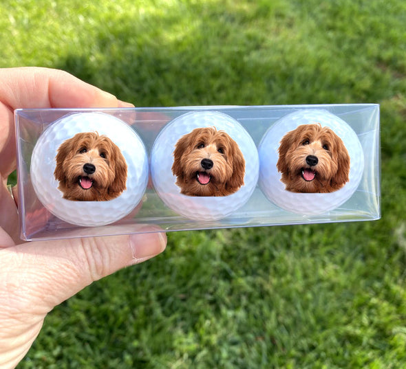 dog face golf balls