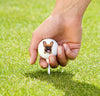 boxer dog on a golf ball