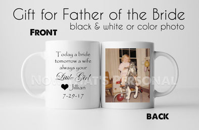 Personalized FATHER of the BRIDE coffee mug