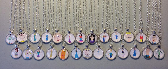 Your Child's Personalized Artwork Necklace