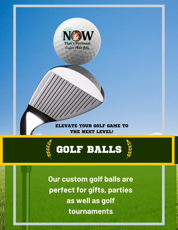 now that's personal custom photo golf balls