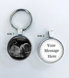 Sonogram key chain - double sided - Your custom text