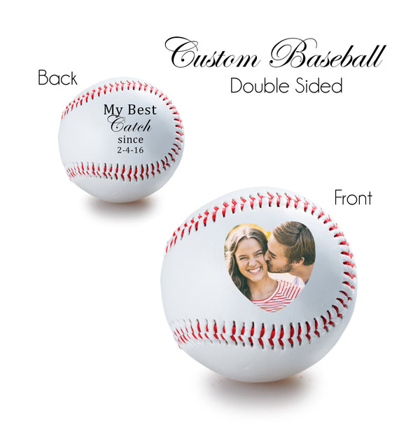 Personalized Baseball - double sided - Anniversary gift, Wedding gift