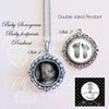 BABY FOOTPRINT NECKLACE - your Baby's actual footprints and photo - Jill Campa Designs - Now That's Personal!  - 2