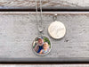 Sterling Silver 20 mm Photo Pendant with optional engraved message