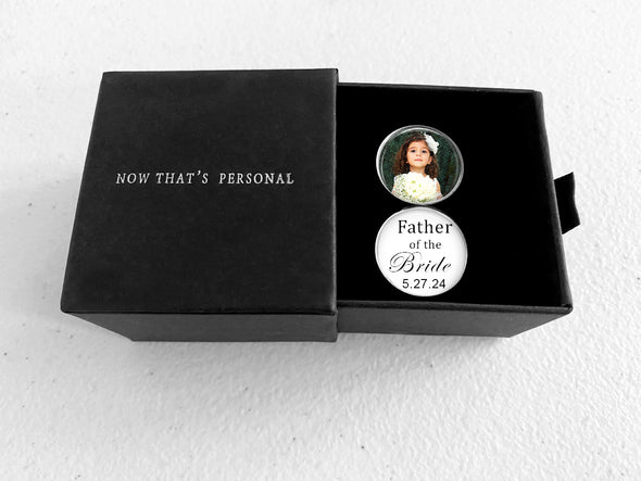 Father of the Bride Photo Cufflinks