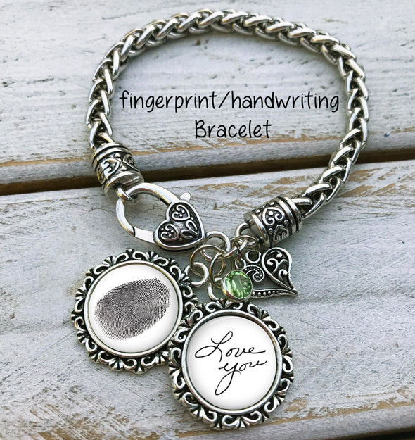 Fingerprint and Handwriting Bracelet