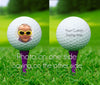 Custom Photo Golf balls - Double Sided - set of 3 with YOUR photo - Father's Day Gift