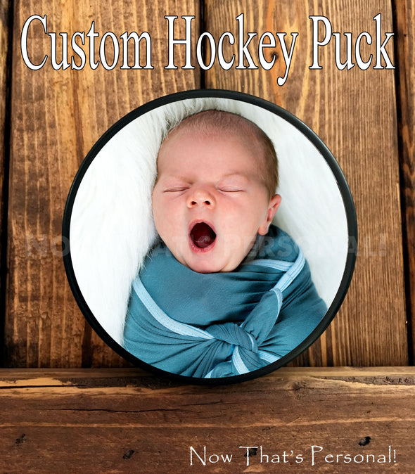 Custom Photo Hockey Puck - your photo on a hockey puck