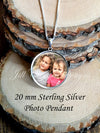 Sterling Silver Photo Pendant with Chain