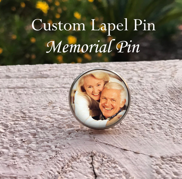 custom photo lapel pin
