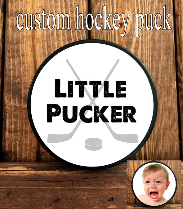Hockey Puck - Little Pucker - single or double sided