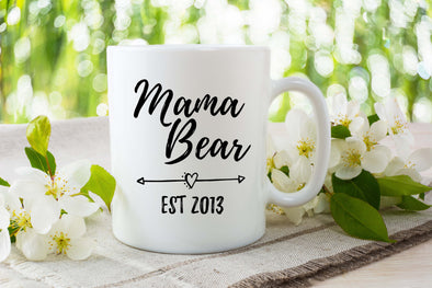 Mama Bear Mug, Mama Bear EST Mug