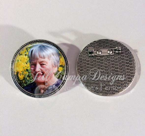 Memorial  Photo Brooch - Jill Campa Designs - Now That's Personal!  - 2