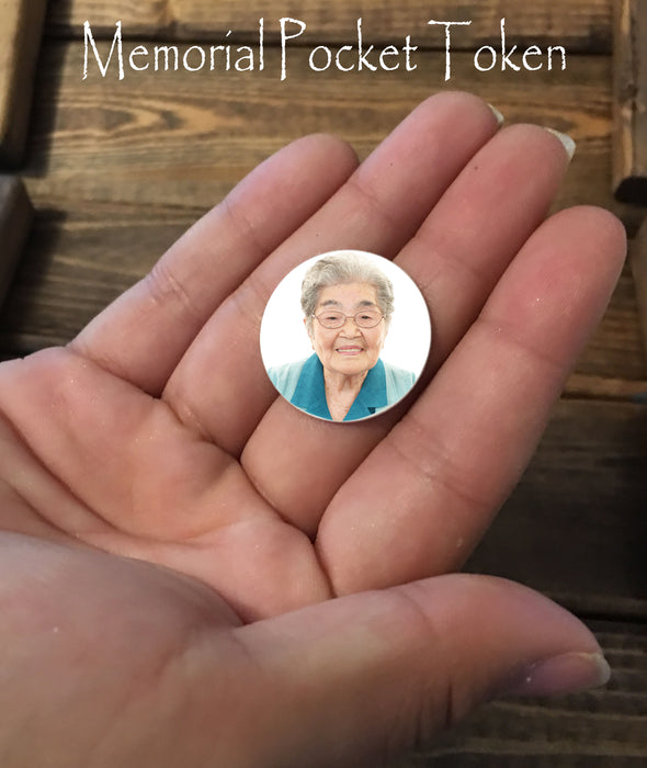 pocket token in hand with an asian woman on the token