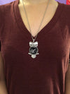 Baby SONOGRAM owl necklace
