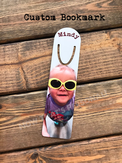 custom photo bookmark - your photo and name - office accessories