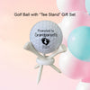 Pregnancy announcement GIFT SET - golf ball with Tee Stand