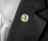 custom photo lapel pin with color photo