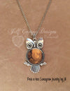 Baby SONOGRAM owl necklace - Jill Campa Designs - Now That's Personal!  - 1