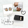 Stylish groom accessories with photo